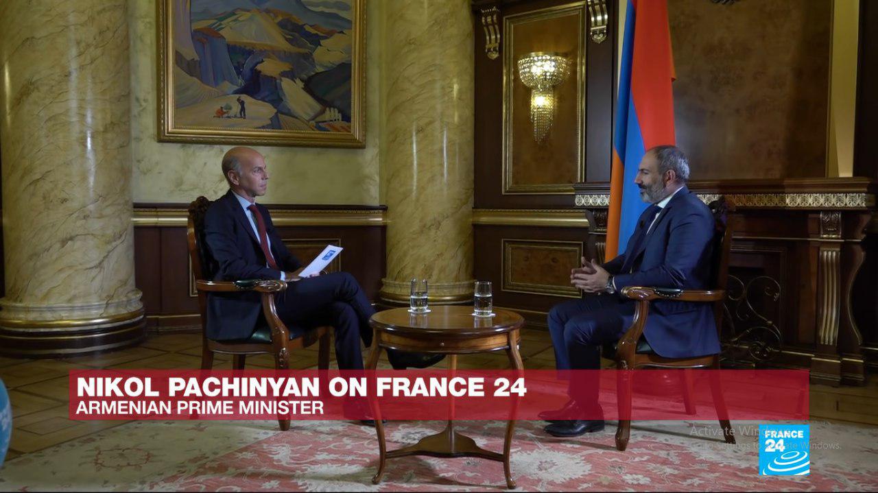 Интервью премьер министра. Armenia France. Pachinyan.
